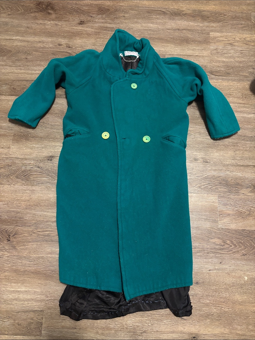 women’s green wool coat